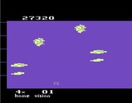 une photo d'Ã©cran de Meteor Defense sur Atari 2600